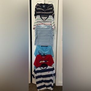 6 shirts boy’s shirt’s size 10 age color Red, blue,more Polo Shirt Casual Style